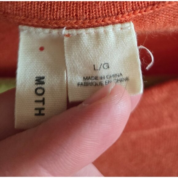 Moth Orange/Coral 3/4 Sleeve Top with Pockets - Picture 2 of 5